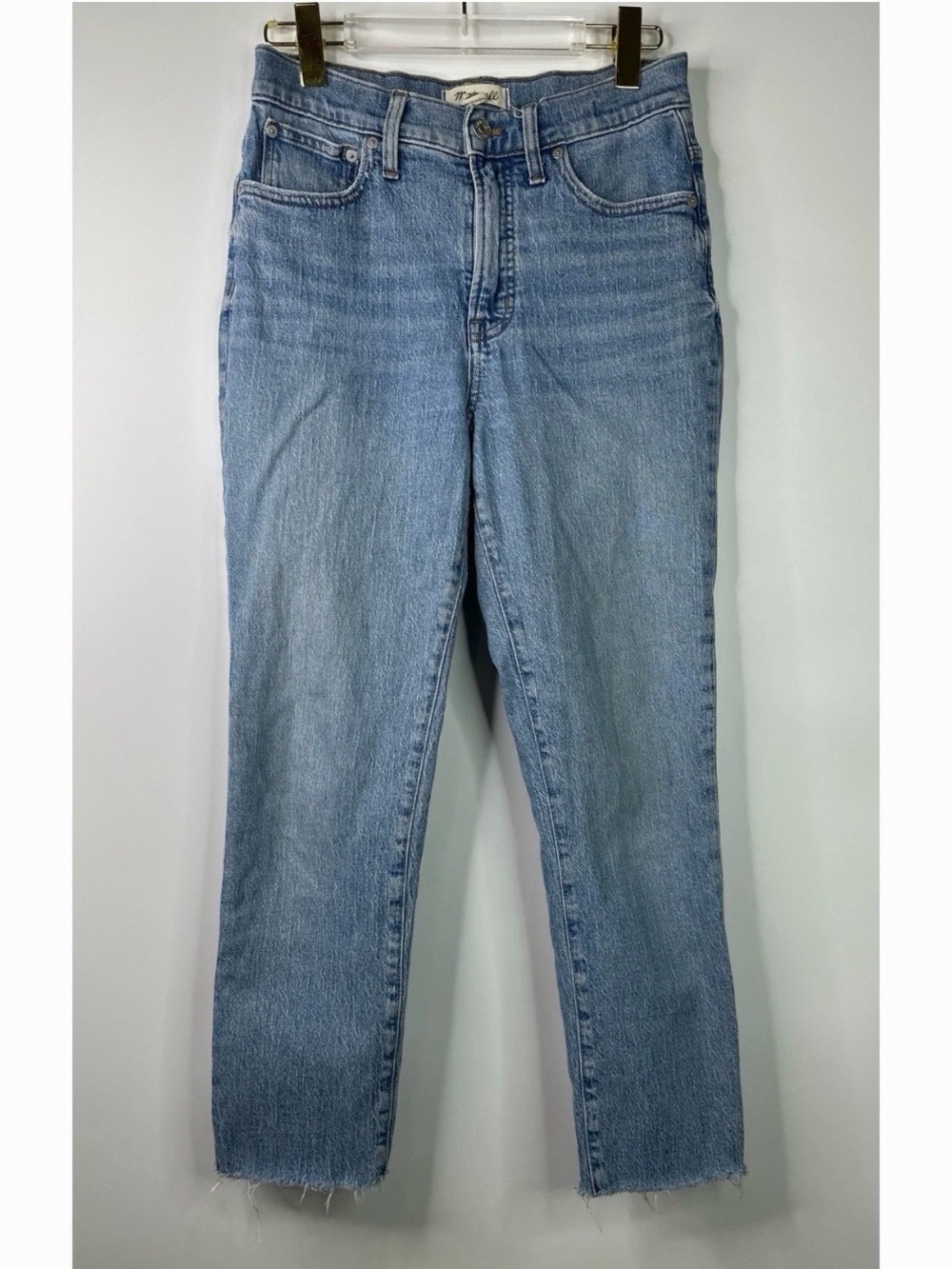 Madewell The Perfect Vintage Light Blue High-Rise Straight Jeans